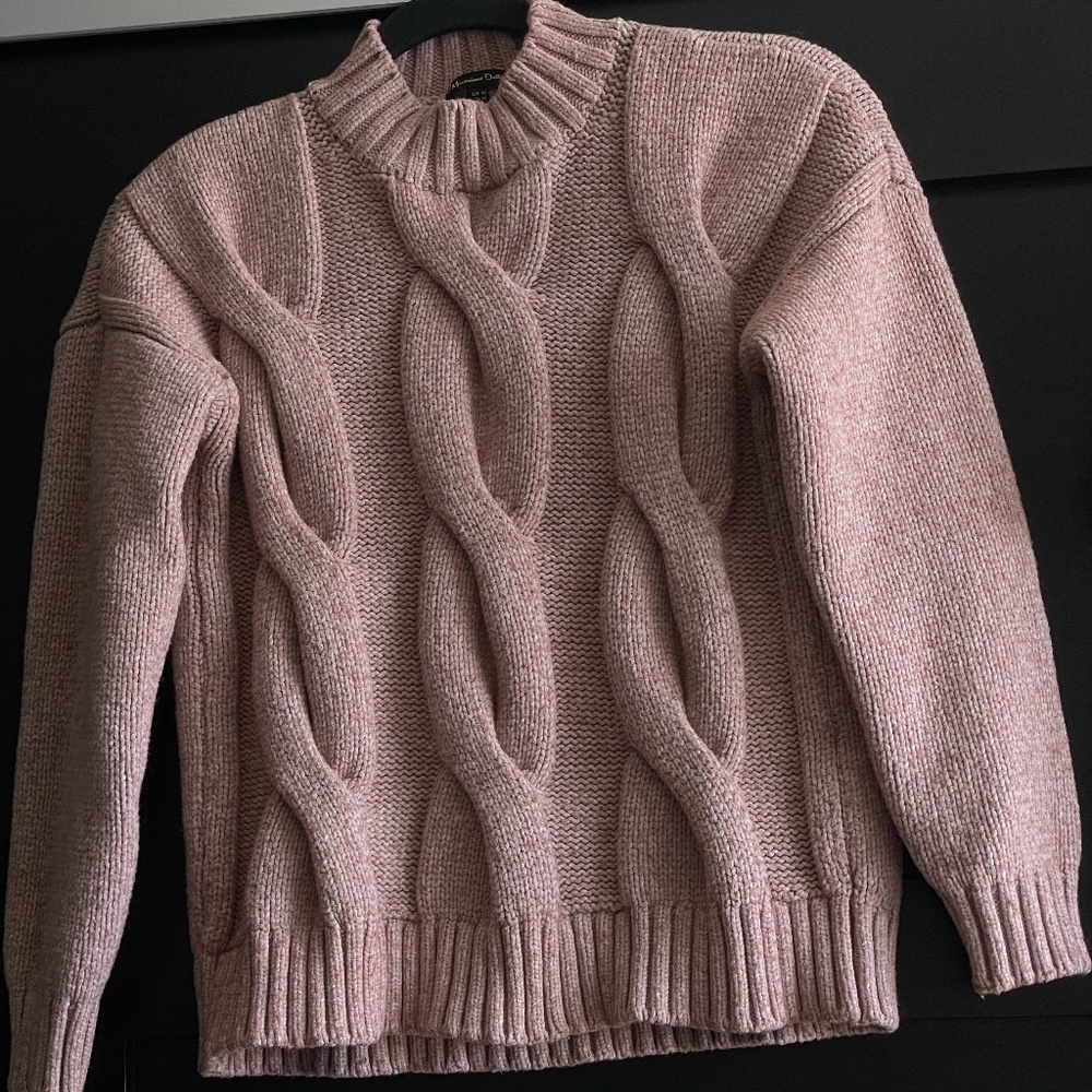 Massimo Dutti  baby pink color sweater